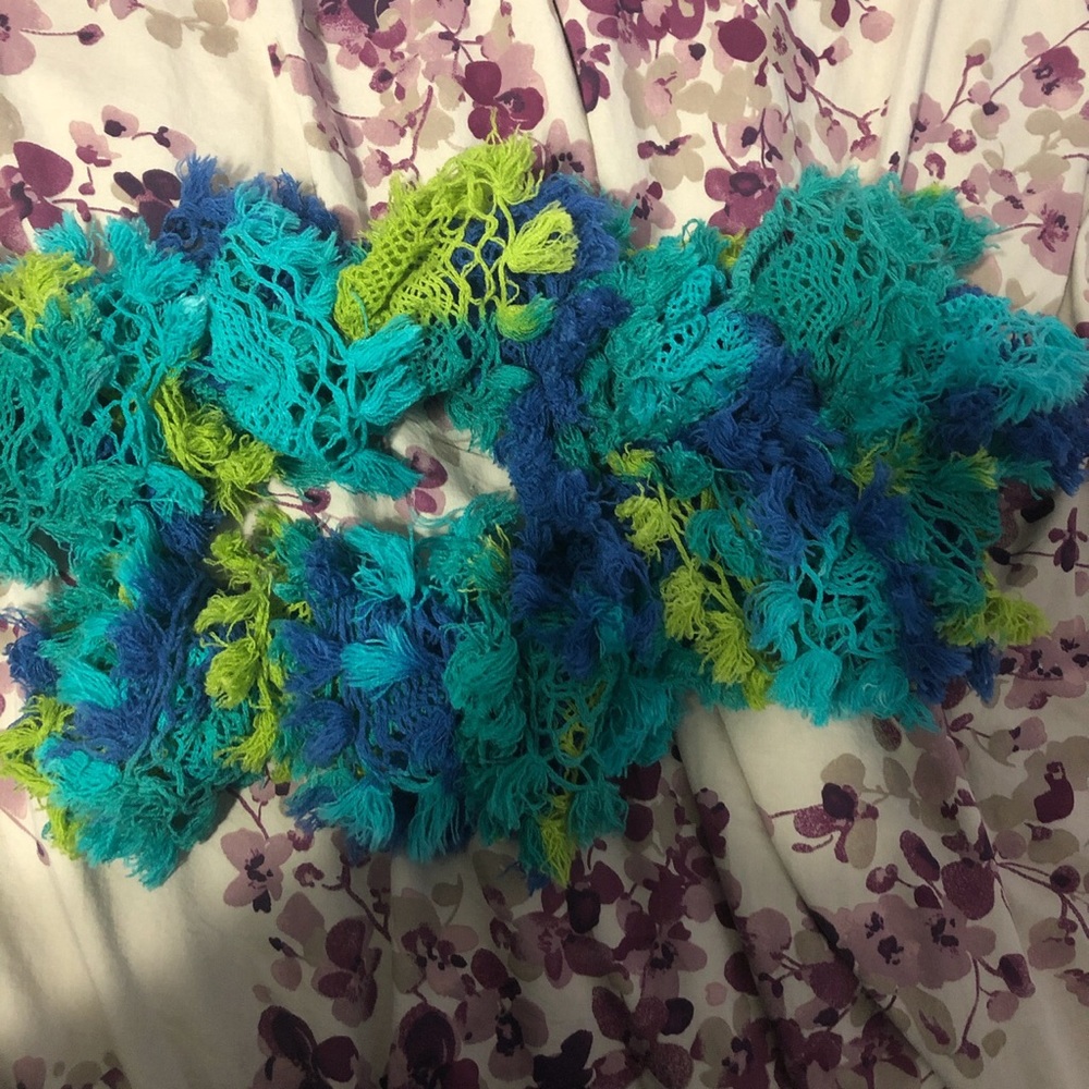 Handmade knit scarf